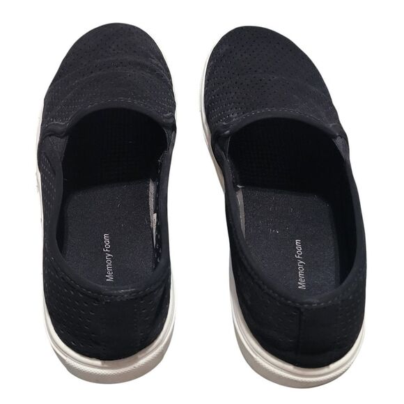 Black Perforated Slip On Sneaker - Picture 6 of 6